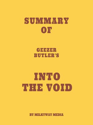 cover image of Summary of Geezer Butler's Into the Void